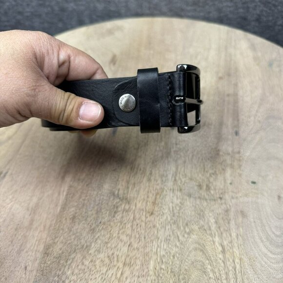 Cinture Dautore Mens Belts Genuine Leather Silver Buckle SIze 40 Italian - Picture 8 of 9